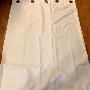 48"X60" two panels white rod pocket. NWOT